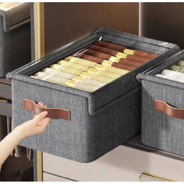 Organisateur de Rangement Multifonctionnel avec Couvercle – Stockage Pratique pour Vêtements et Accessoires